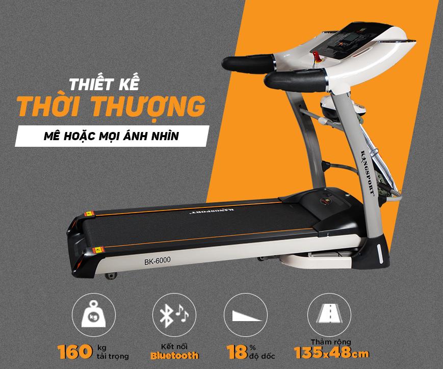 Máy chạy bộ điện Kingsport BK-6000 - Đa Năng