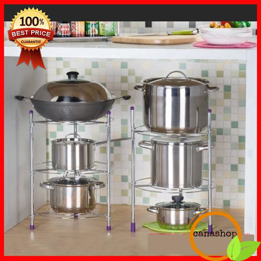 Kệ để xoong nồi chất liệu inox 304 - thiết kế 5 tầng tiện dụng, Kệ để xoong nồi, Kệ để xoong nồi thông minh, Kệ để xoong nồi inox - Canashop