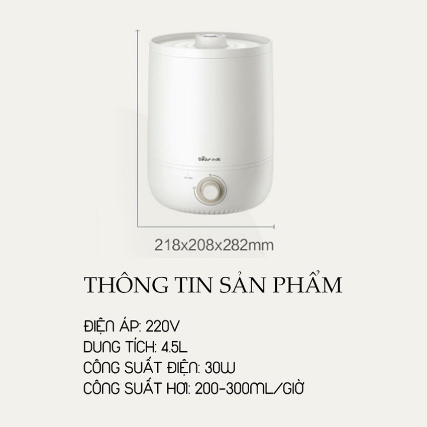 MÁY PHUN SƯƠNG TẠO ẨM BEAR JSQ-45C
