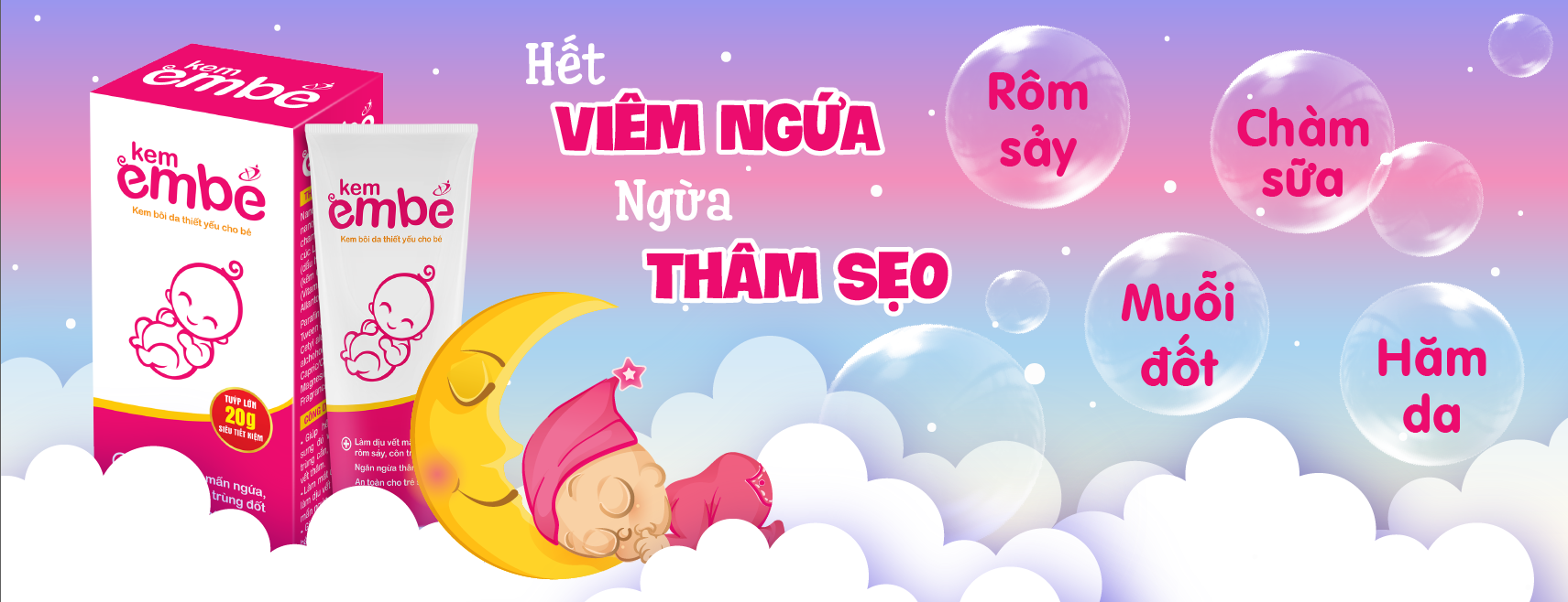 Kem em bé trị rôm sảy cho bé 20g