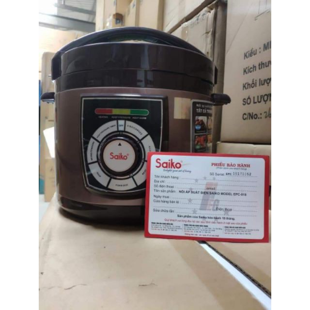 Nồi Áp Suất Saiko EPC-818