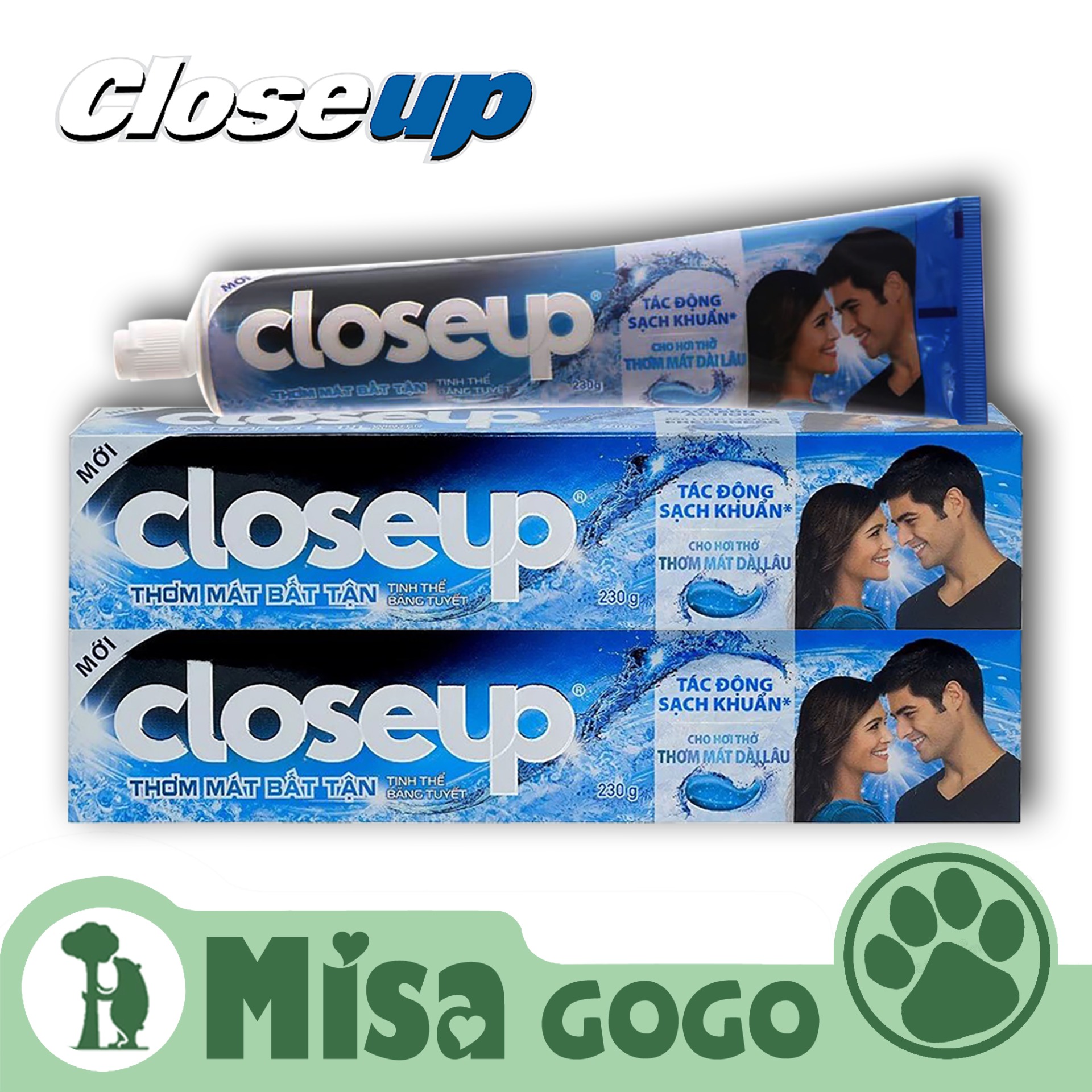 Combo 2 hộp Kem Đánh Răng Close Up băng tuyết hương Lộc Đề 180g