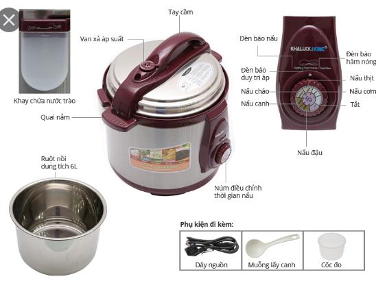 Nồi áp suất Khaluck.home KL-789 6L