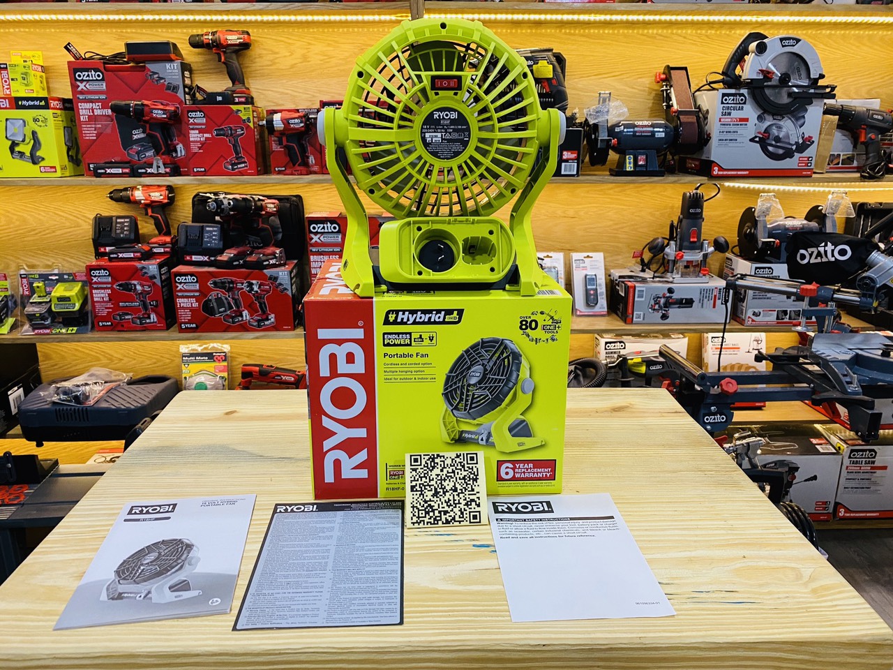 QUẠT PIN RYOBI R18HF-0