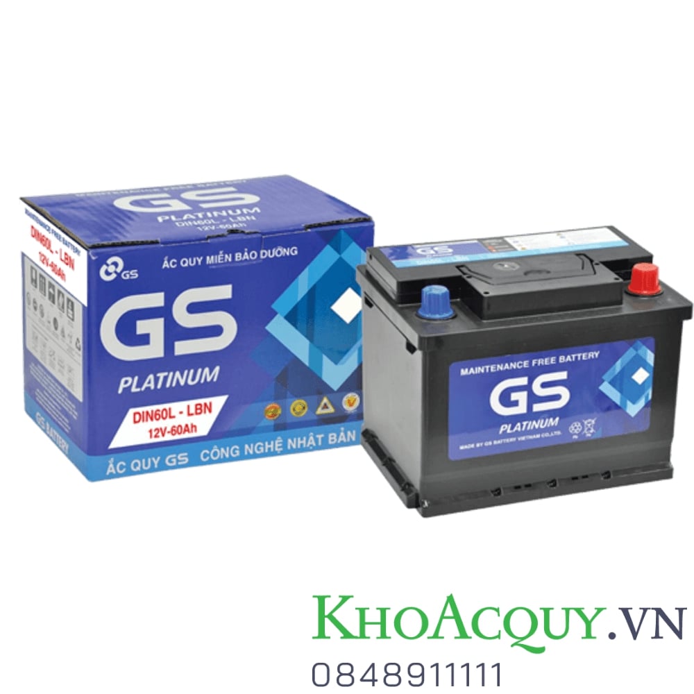 Ắc quy GS DIN60R/DIN60L/DIN60