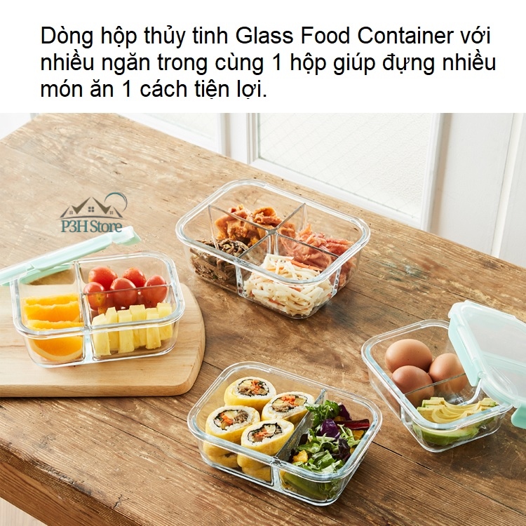 HỘP THỦY TINH 2 NGĂN LOCK&LOCK LLG457