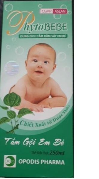 Dung dịch tắm thảo dược Phytobebe 250ml