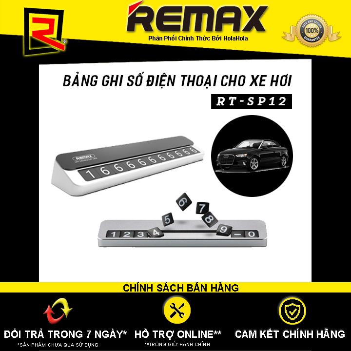 Bảng ghi số điện thoại cho xe hơi bằng kim loại Remax RT-SP12