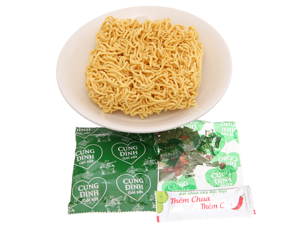 Mì Cung Đình Tôm chua cay 80G combo 10 gói