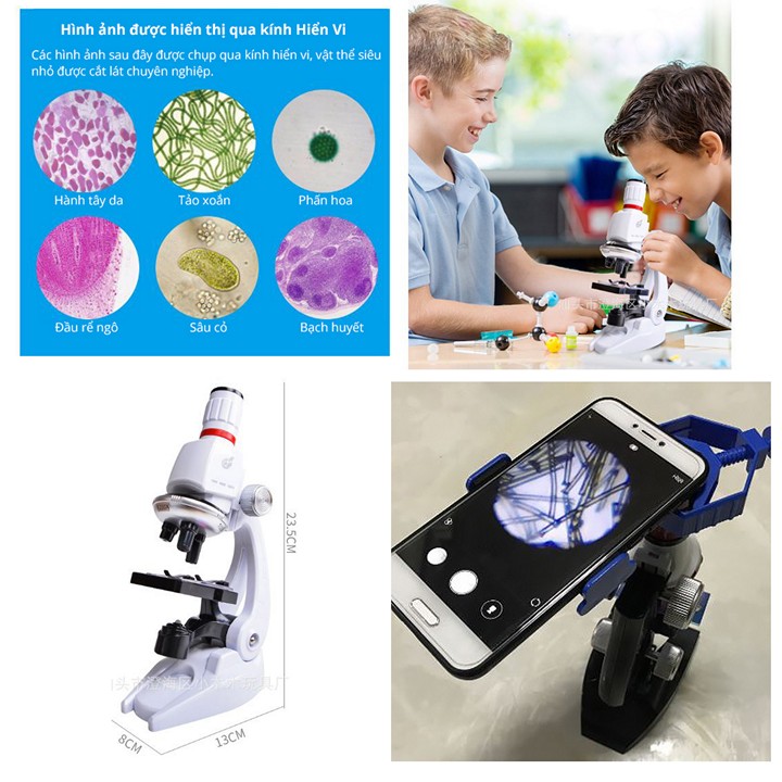 Bộ kính hiển vi trẻ em Microscope 1200x