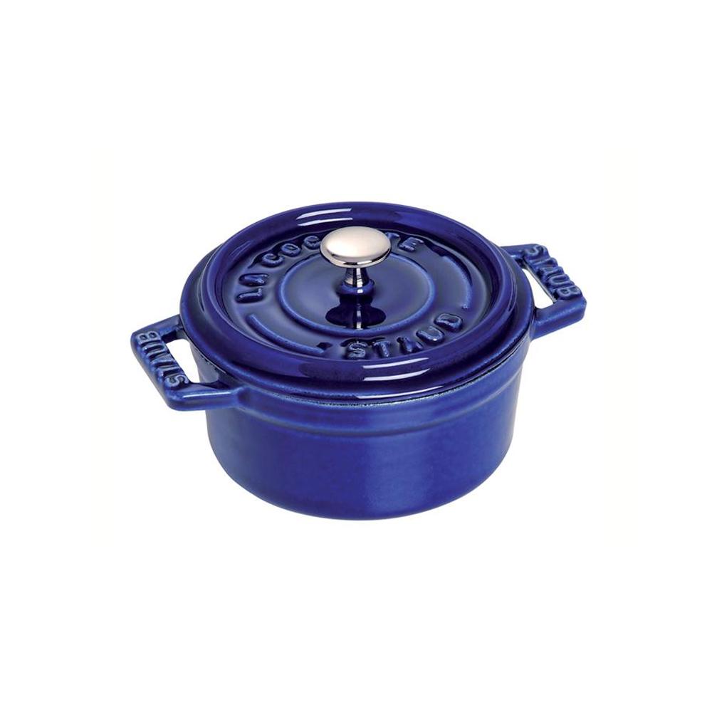 Nồi gang tròn Staub xanh đen 10cm