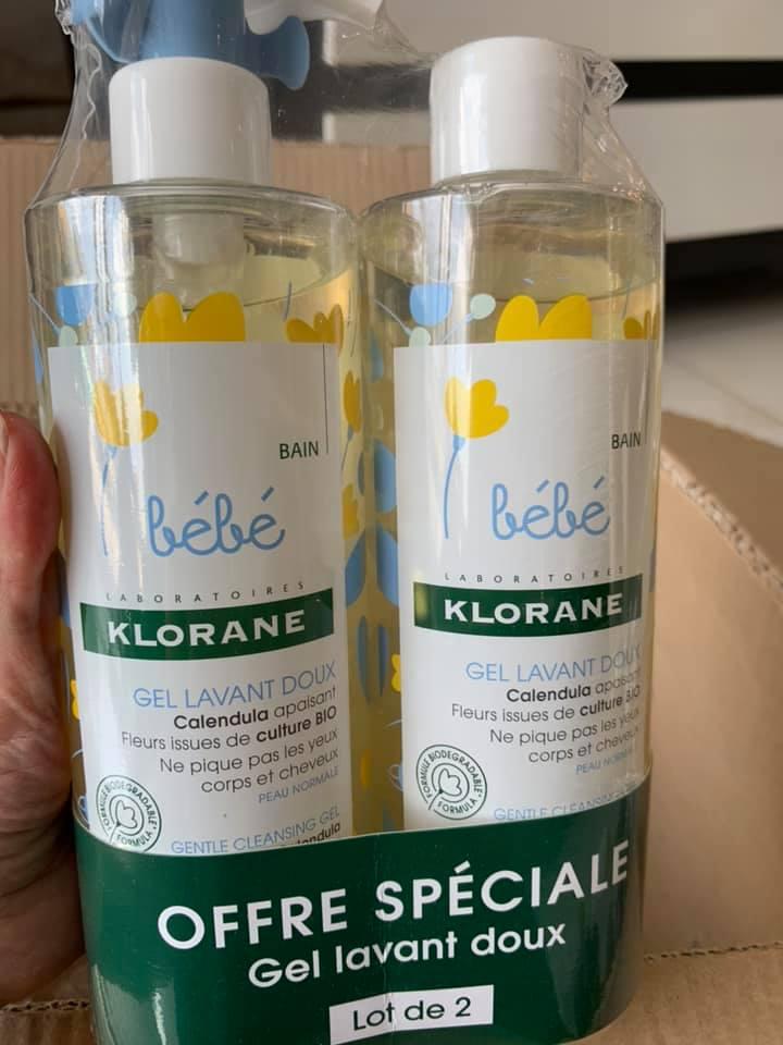 Dầu gội và sữa tắm 2 in 1 Klorane 500ml