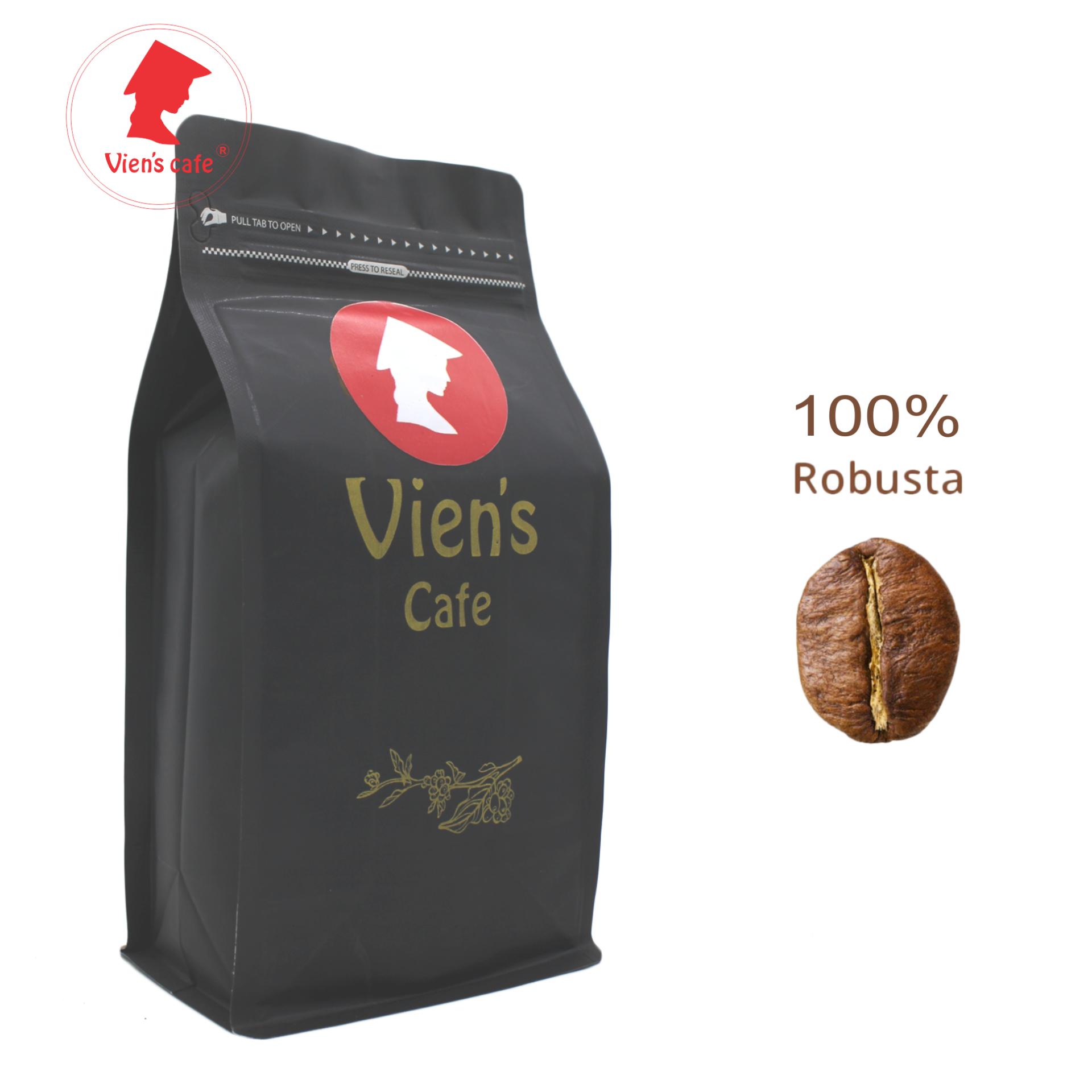 Cà phê Robusta Vien's cafe 500g