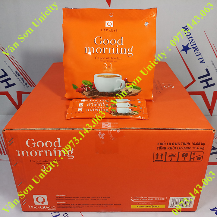 Cà phê sữa Good morning thùng 21 gói