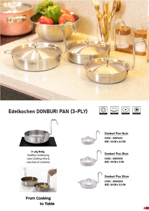 CHẢO 3 LỚP EDELKOCHEN DONBURI 20CM