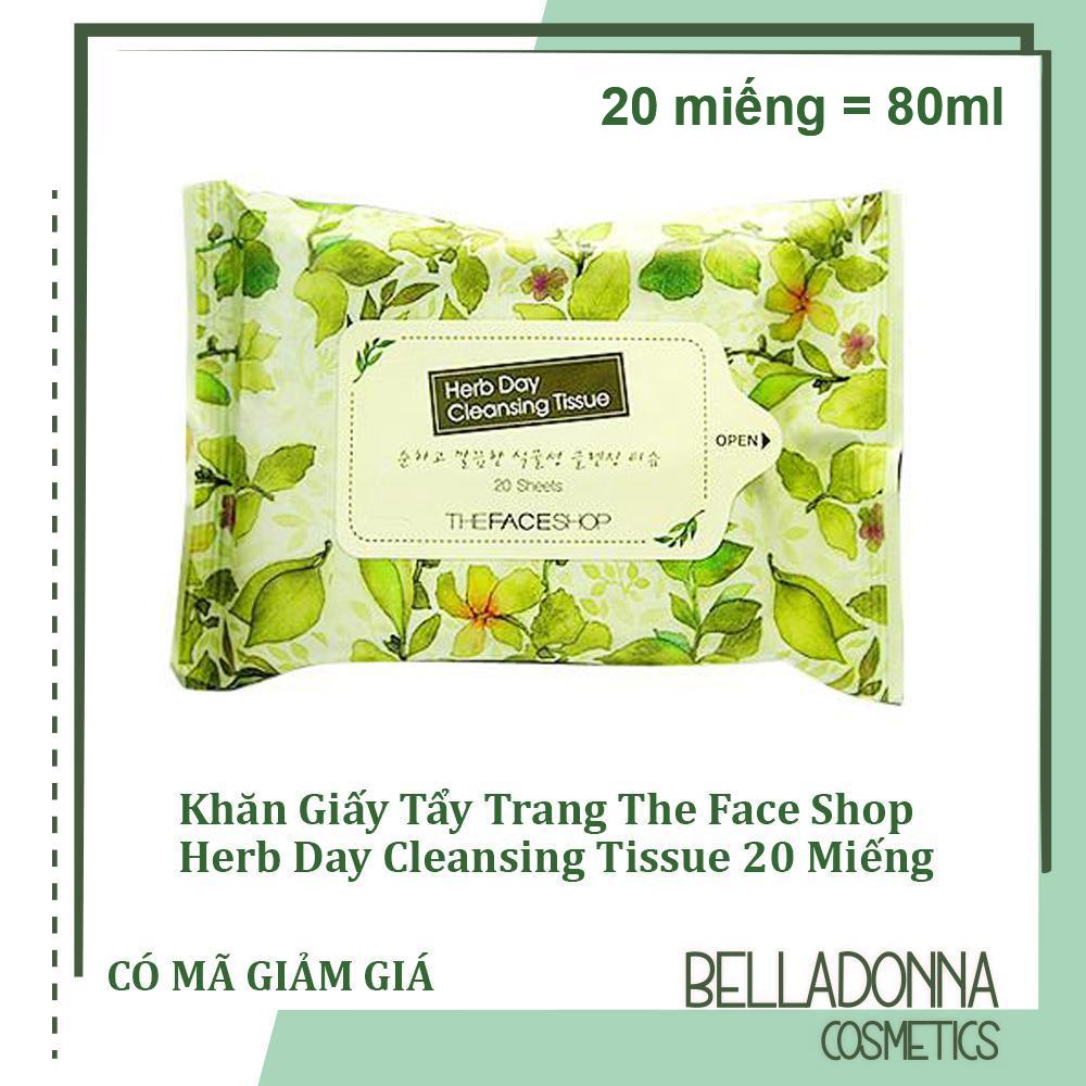 Khăn Giấy Tẩy Trang TheFaceShop Herb Day Cleansing Tissue