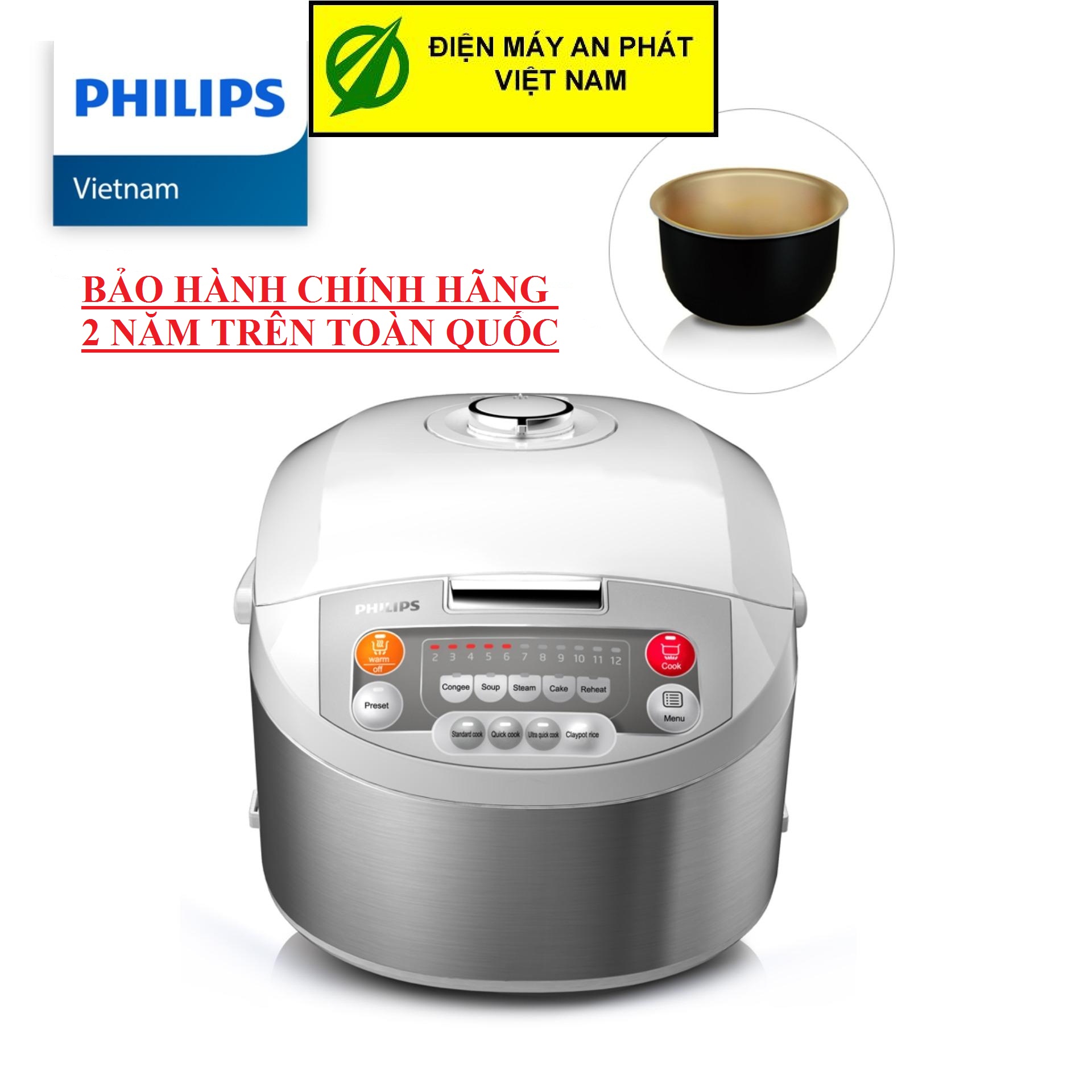 Nồi cơm điện Philips HD3038 1.8L