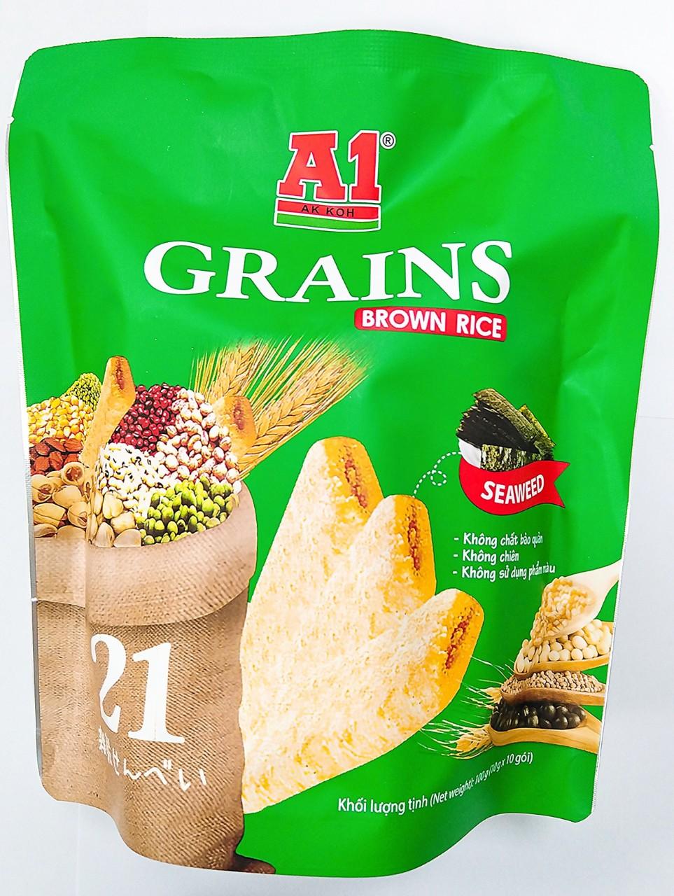 Bánh ngũ cốc 21 loại đậu A1 rong biển 100g