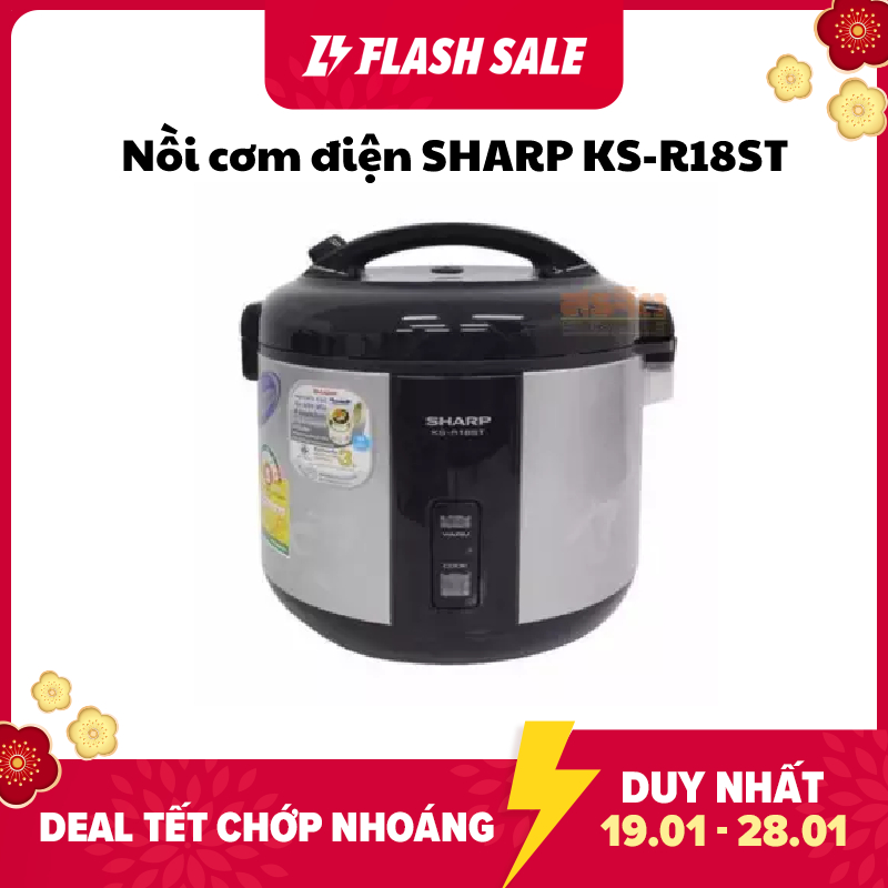 Nồi cơm điện Sharp 1.8L KS-R18STV