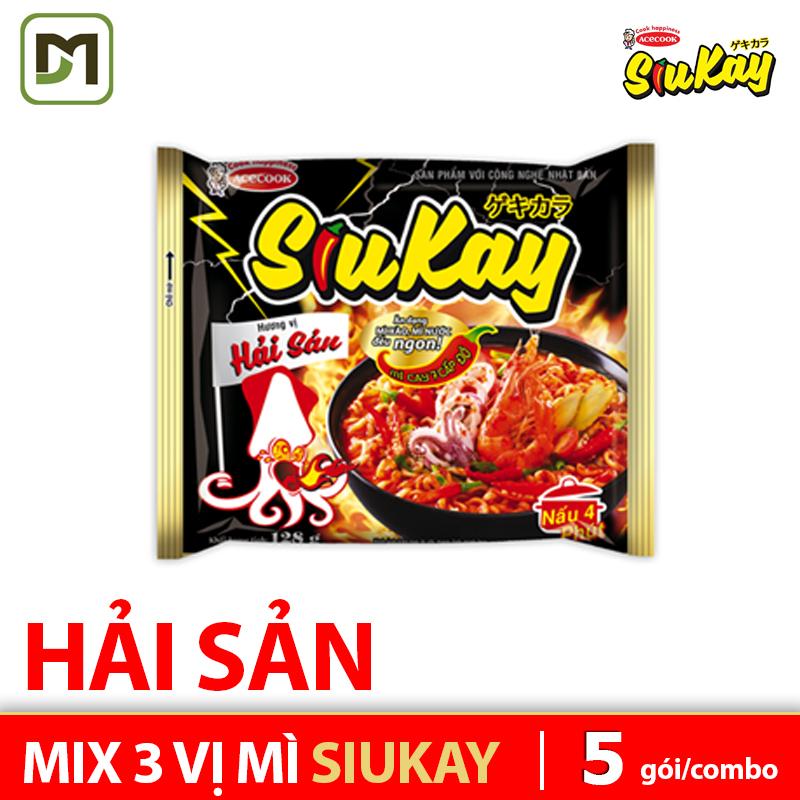 Mì SiuKay Hải Sản 128g combo 5 gói
