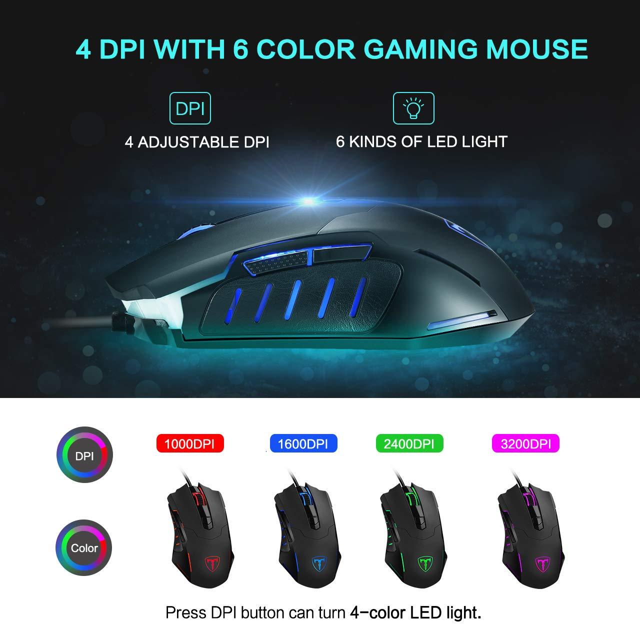 Chuột máy tính - Mouse PICTEK T9 - 6 nút