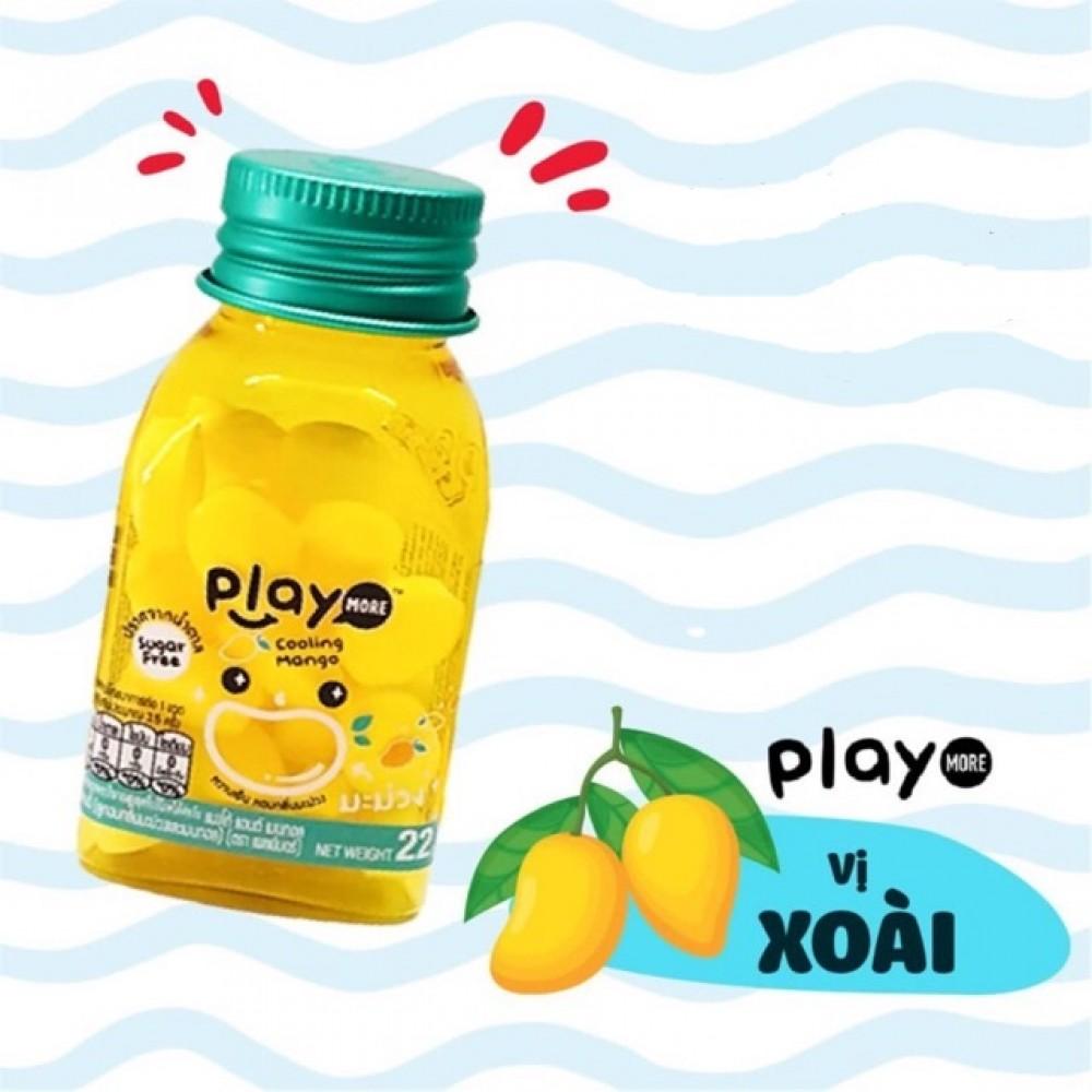 Kẹo the vị xoài Play More hũ 22g
