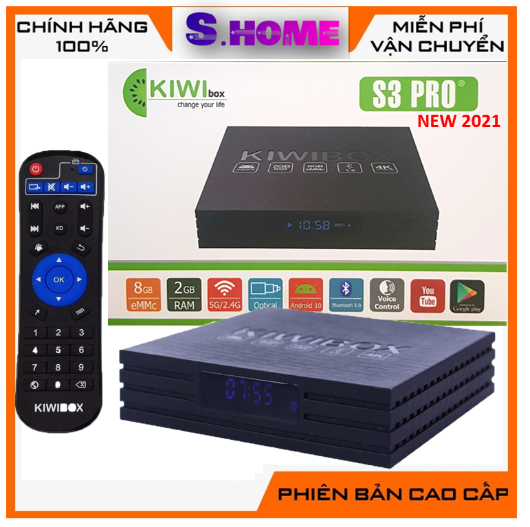 Android Tivi Box KIWIBOX S3 PRO 2017