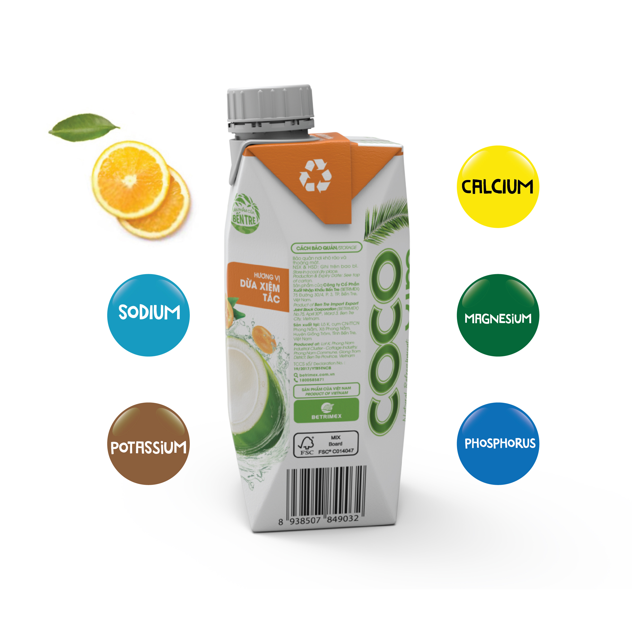 Nước dừa xiêm tắc Cocoxim 330ML