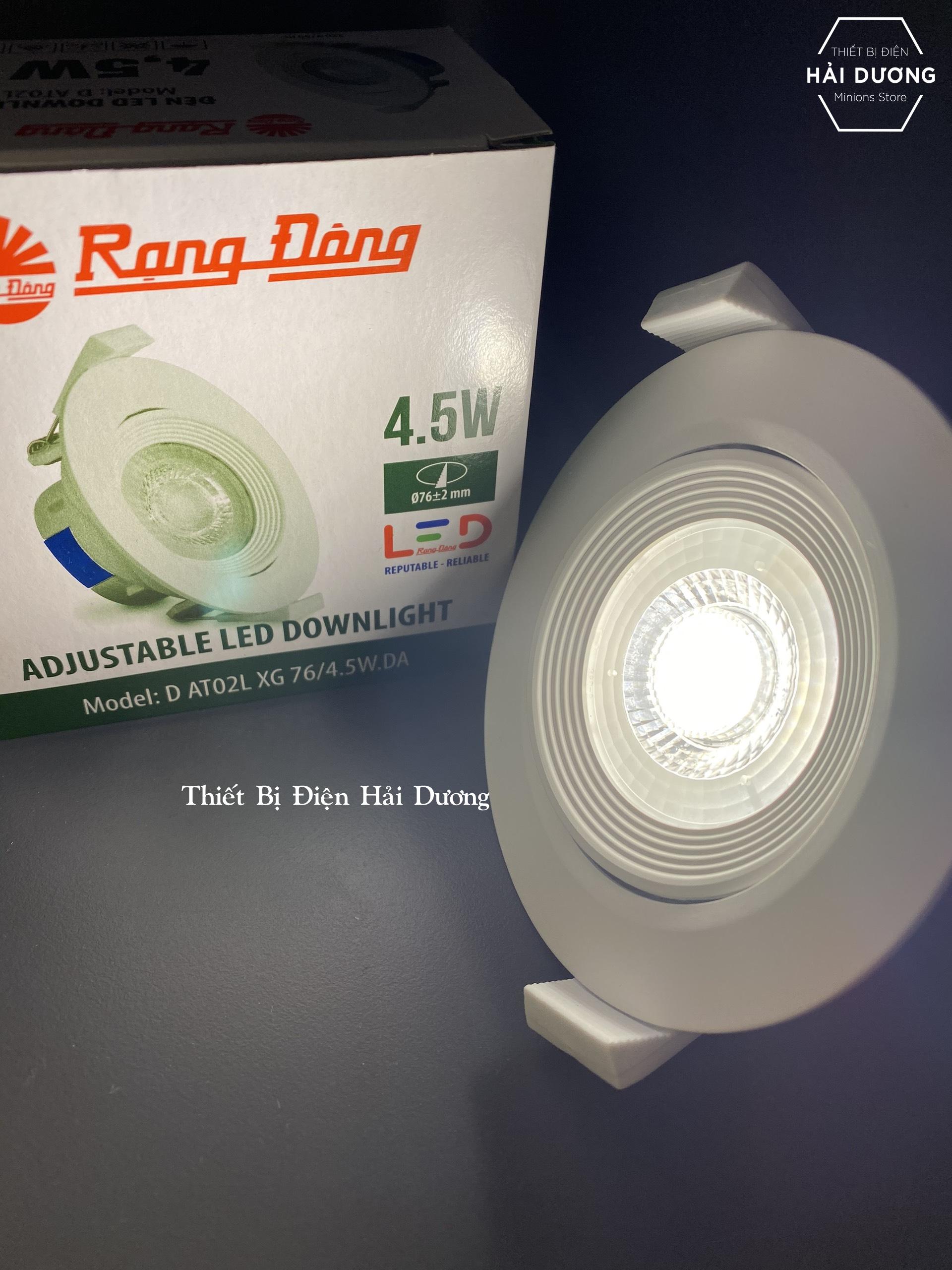 Đèn LED âm trần Downlight đổi màu Rạng Đông D AT02L ĐM 90/6W