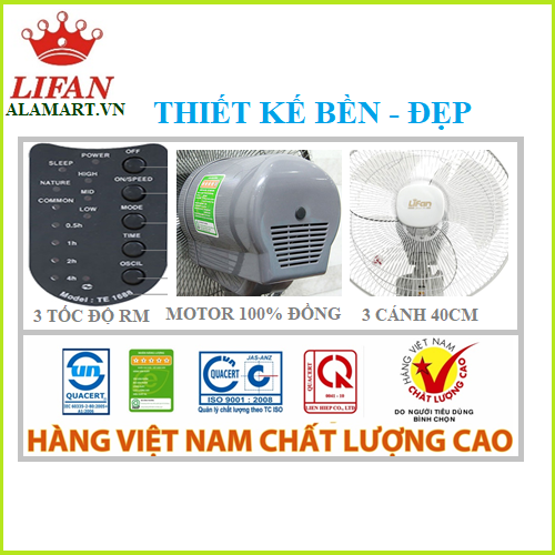 Quạt treo tường Lifan TE-1688