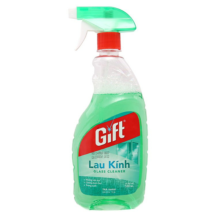 Nước lau kính Gift Trà xanh 580ML