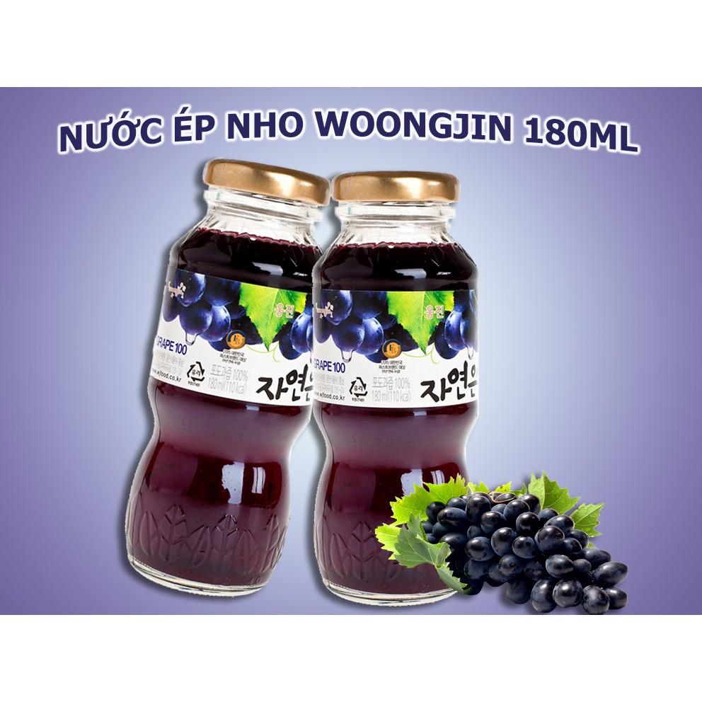 Nước ép nho Woongjin 180ml