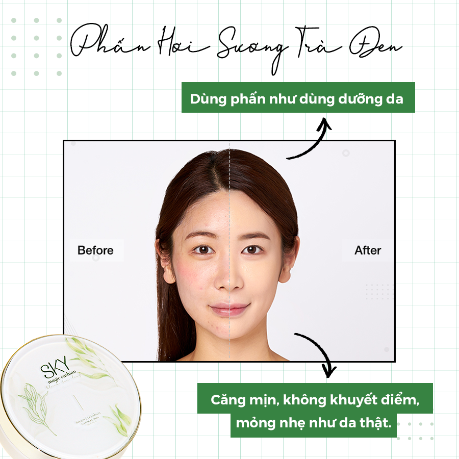Phấn hơi sương Sky - che khuyết điểm hiệu quả