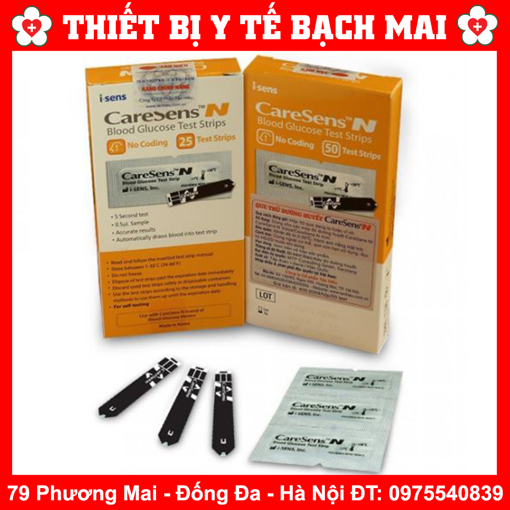 Que Thử Đường Huyết CareSens N
