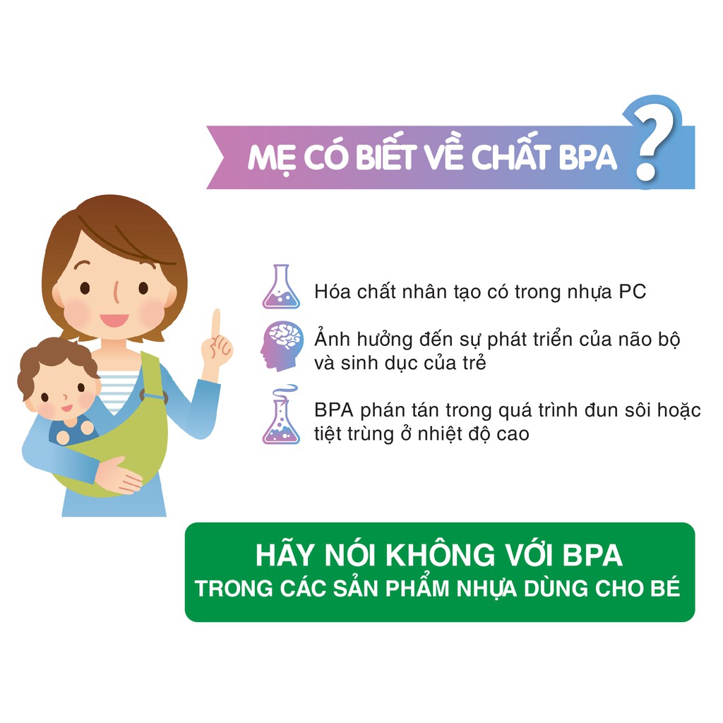 Bộ đôi bình sữa cổ rộng PP Plus Công chúa Pigeon - 240ml