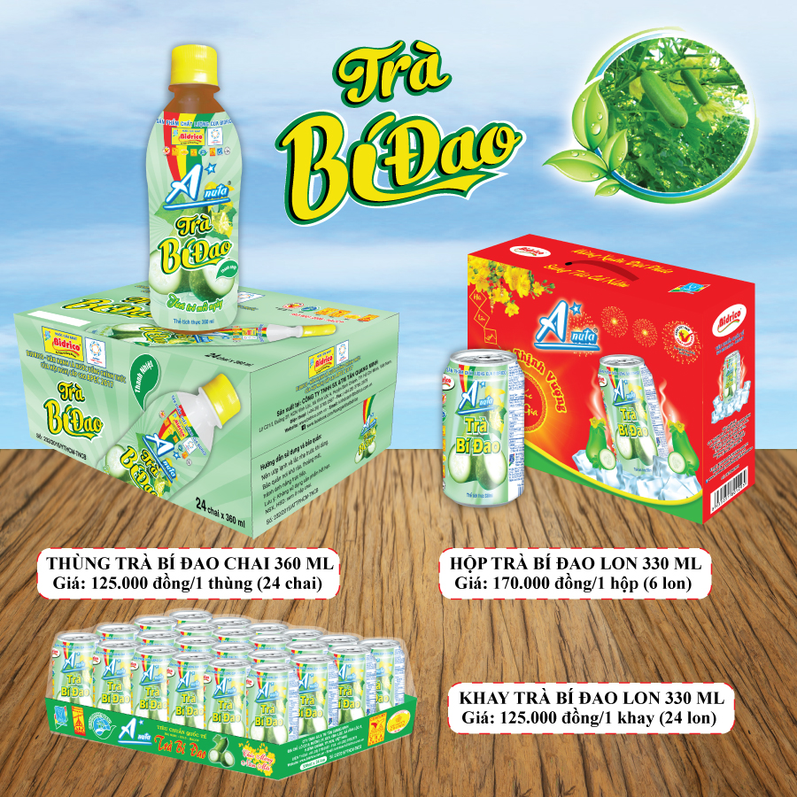 Trà Bí Đao A Nuta Bidrico 330ml 24 lon