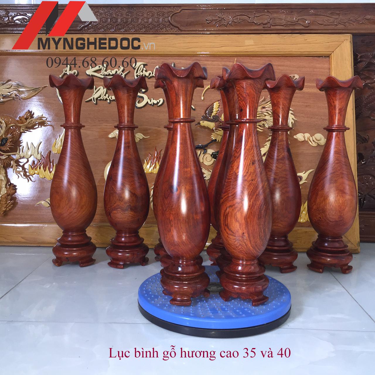 Lục bình gỗ hương cao 40