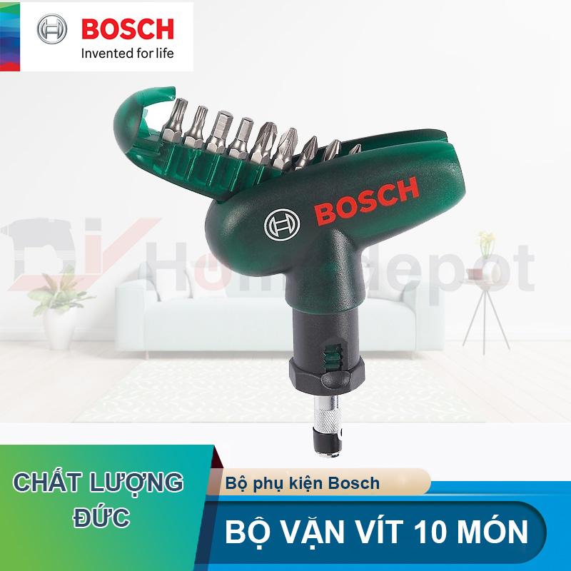 Bộ mũi vặn vít cầm tay 10 món Bosch 2607019510