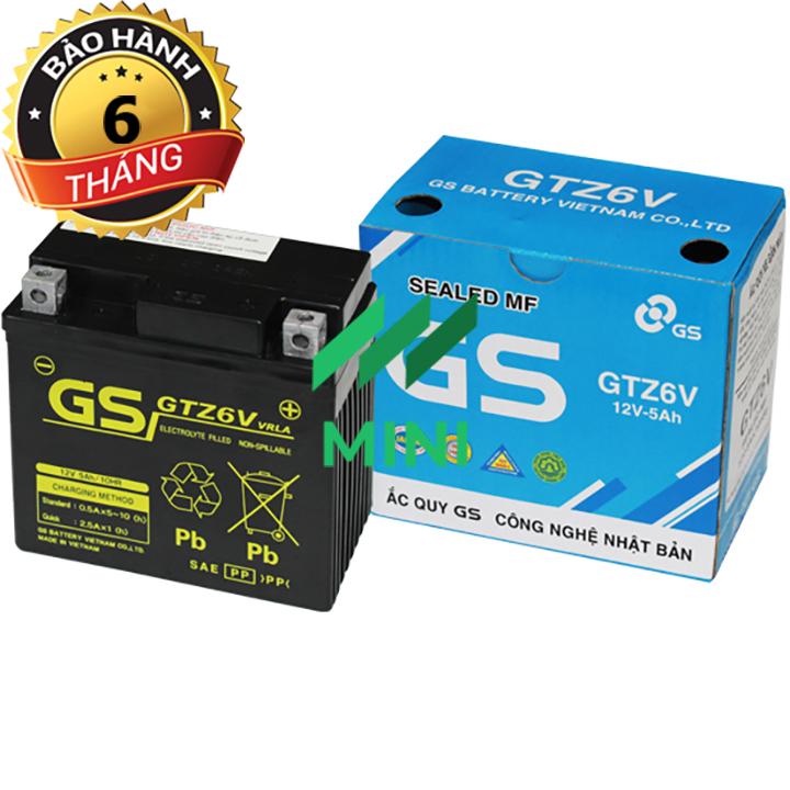 Bình Ắc Quy GS GTZ6V (12V-5AH)