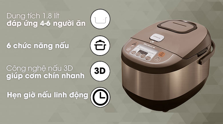 Nồi cơm điện Bluestone RCB-5936 1.8L