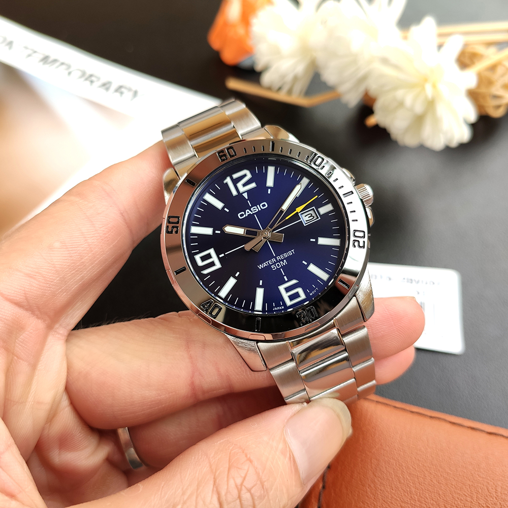 Đồng Hồ Nam Dây Thép Casio MTP-VD01D-7BVUDF