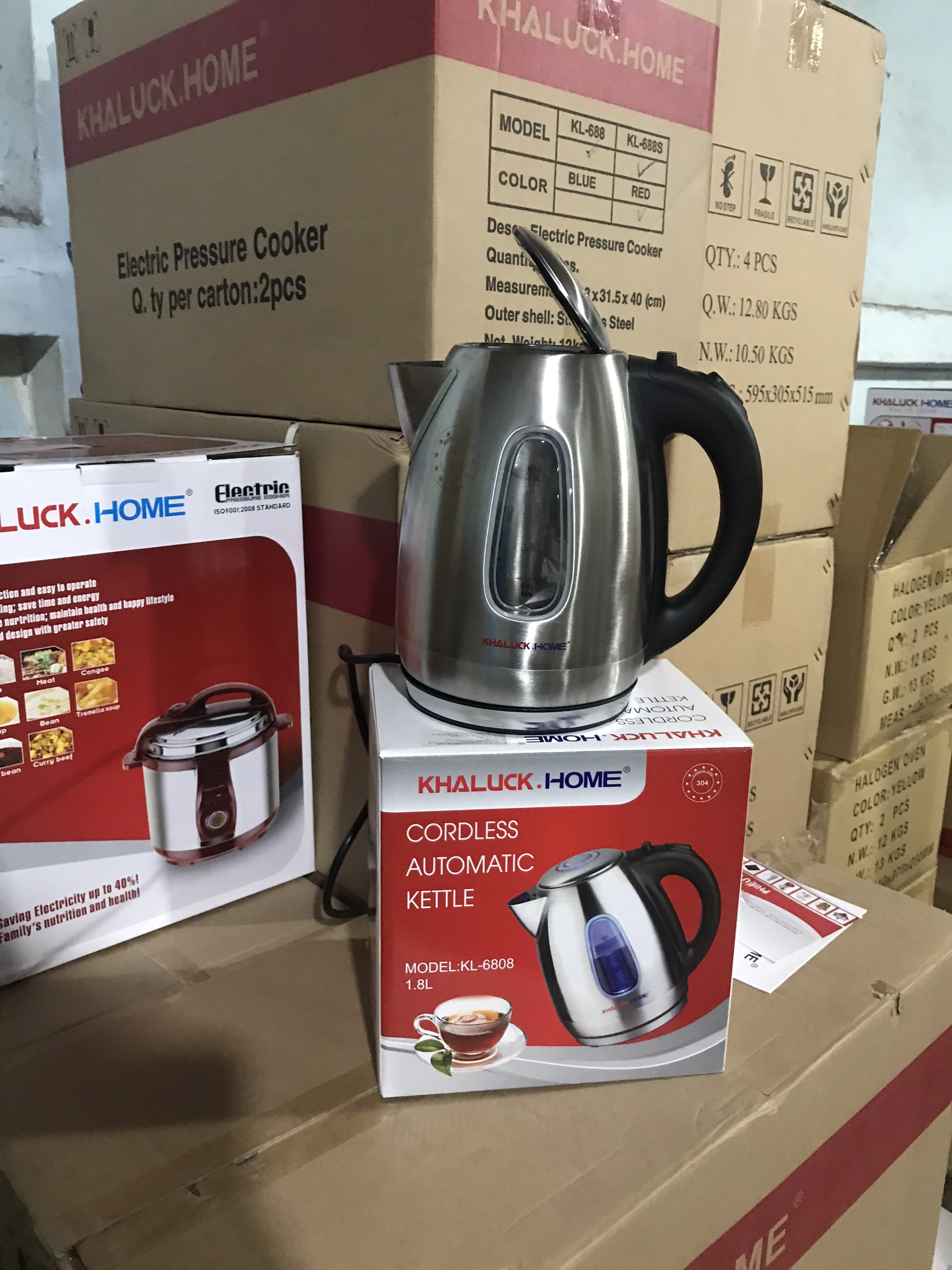 Ấm siêu tốc Khaluck.Home KL-6808 1.5L