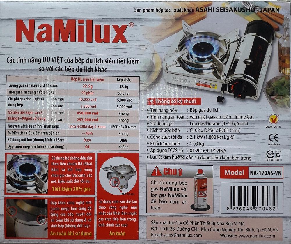 Bếp gas Namilux PS-1711AS