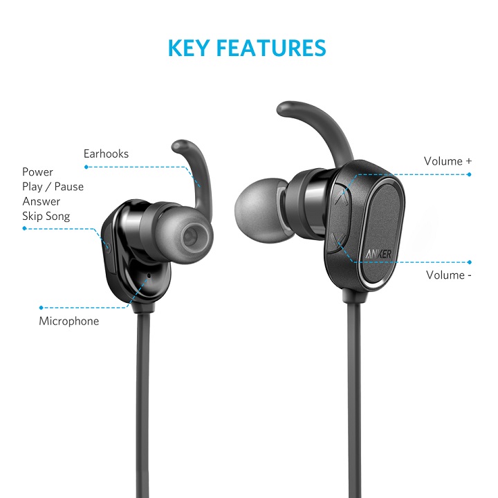 Tai nghe BlueTooth ANKER Soundbuds Sport