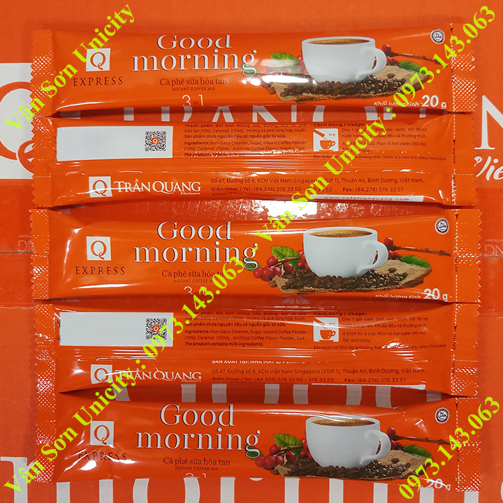 Cà phê sữa Good morning thùng 21 gói
