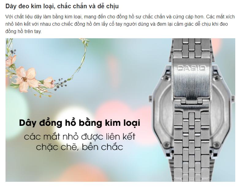 Đồng Hồ Nữ Casio LA680WA-2BDF
