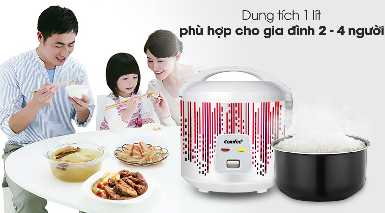 Nồi Cơm Điện Comfee CR-CM1020(D) 1L