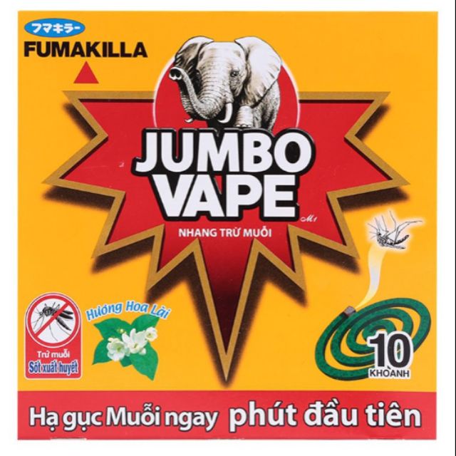 Nhang Muỗi Jumbo Vape Hương Lài combo 5 hộp