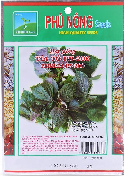 Hạt giống tía tô Phú Nông PN-200 2g