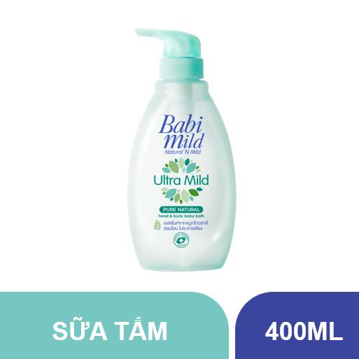 Sữa tắm gội toàn thân cho bé Babi Mild Pure Natural 200ml